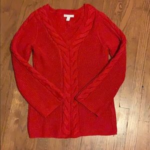 Red glittery sweater